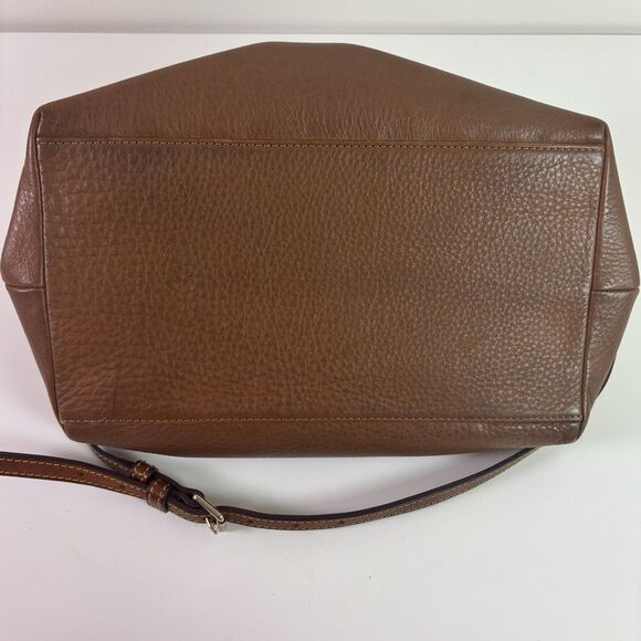 Vintage Dooney & Bourke Florentine Vachetta Brown Leather Large Juliette Satchel - Picture 9 of 16
